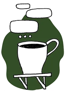 Let's Talk Over Coffee illustration